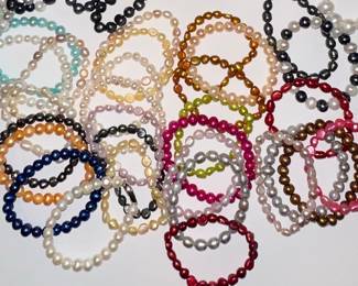 Assorted Cultured and Faux Pearl Necklaces and Bracelets