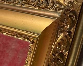 Ornate Gilt Wood Mirror