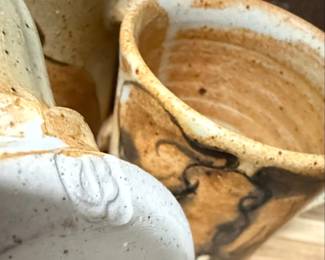 Studio Pottery Elephant Mugs