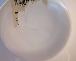 Mid-Century Style White Cased Glass Handkerchief Vase