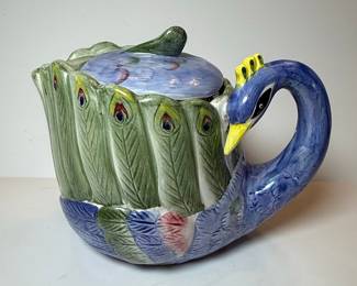 Henriksen Imports Peacock Teapot