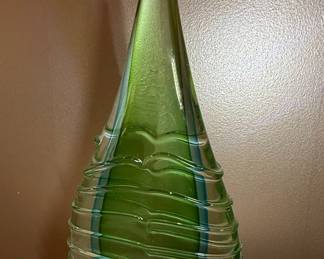Murano Style Art Glass Teardrop Sculpture
