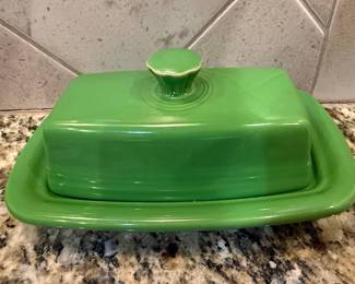 Fiesta Shamrock Green Covered Butter Dish