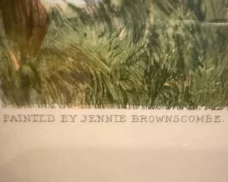 Jennie Brownscombe "Berry Pickers" After Etching by Jas. S. King