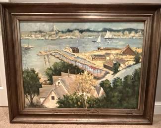 Uttermost Harbor Scene Wall Art