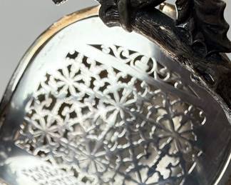 Victorian Style Silver Plated Biscuit Barrel with Branch Handle