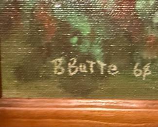 B. Butte Landscape Oil Painting