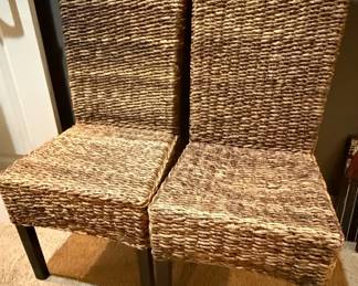 Woven Abaca Dining Chair Style