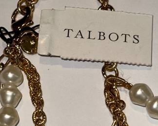 Talbots Multi-Strand Faux Pearl Necklace