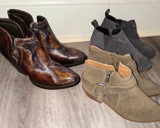 Assorted Women's Ankle Boot Collection (Lucky Brand, TOMS, Ariat)