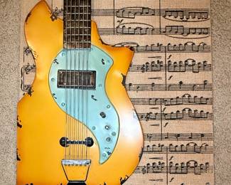 Miniature Guitar Wall Art Decor