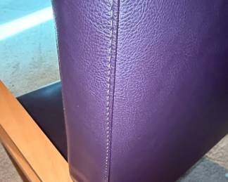Carolina Business Furniture Purple Faux Leather Armchair