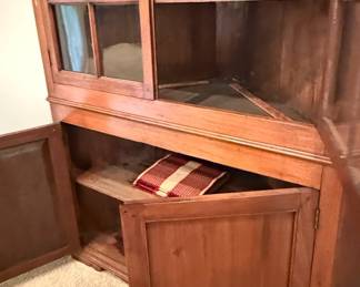 Federal Style Inlaid Cherry Corner Cabinet