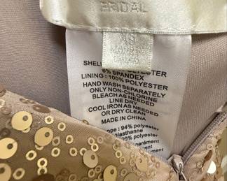 David's Bridal Sequin Gown