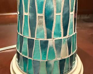 Mid-Century Modern Style Mosaic Table Lamp