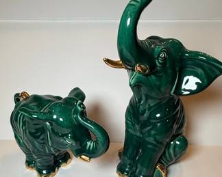 Will-George Ceramic Elephant Figurines