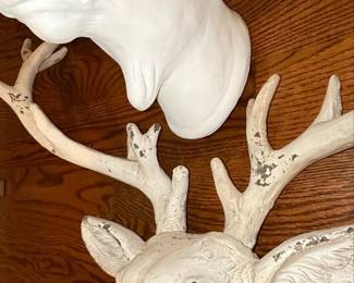 Faux Taxidermy Wall Mount Style Deer and Moose