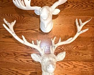 Faux Taxidermy Wall Mount Style Deer and Moose