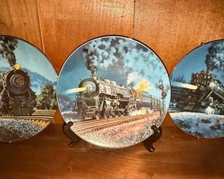 Edwin M. Knowles The Romantic Age of Steam Collector Plates