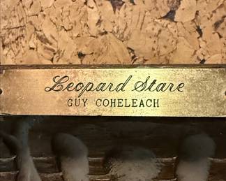 Guy Coheleach Limited Edition Hand Signed Print "Leopard Stare"