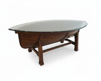 Wooden Boat Hull Coffee Table