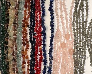 Assorted Gemstone Chip Bead Necklaces
