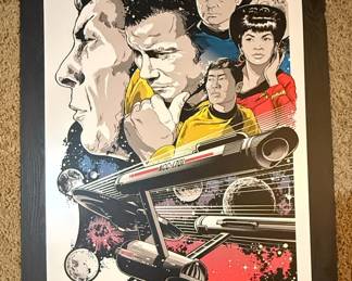 Star Trek "To Boldly Go" by Joshua Budich Metal Wall Art