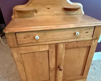 Pine Washstand Style Cabinet