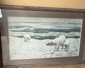 Charles Fracé Signed Limited Edition Polar Bear Print