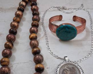 Jay king jewelry and mounted morgan dollar