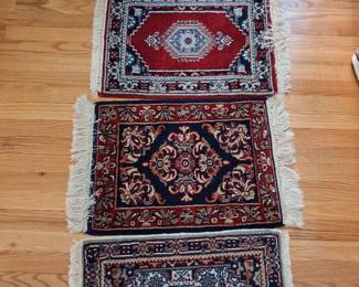 Assortment of smaller Persian rugs