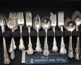 Full set of Towle Sterling Silver flatware (knives included but not pictured)