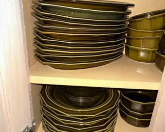 Pfaltzgraff Heritage Green Stoneware Dishes and Tureen