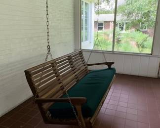 Amish Style Wood Porch Swing