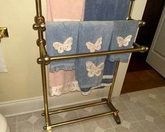 Brass Style Freestanding Towel Rack