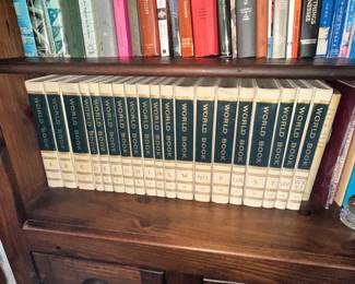 World Book Encyclopedia Set and Other Assorted Books