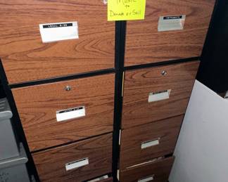 Assorted Vertical Filing Cabinets