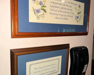 Vintage Inspirational Quote Cross Stitch Samplers
