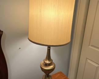 Hollywood Regency Style Brass Table Lamp