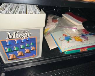 Assorted Teaching Supplies Including Kodak Carousel Slide Projector
