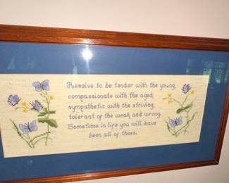 Vintage Inspirational Quote Cross Stitch Samplers