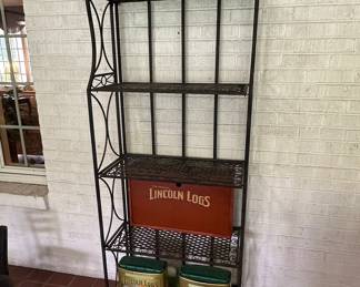 Wrought Iron Style Scroll Bakers Rack