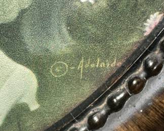 Adelaide Hiebel "Spring Song" Oval Print