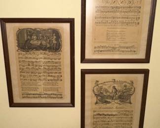 George Bickham The Musical Entertainer Sheet Music Prints