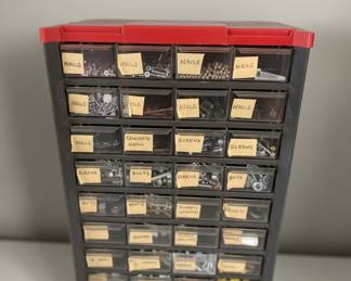 Small Parts Organizer Style Storage Cabinet