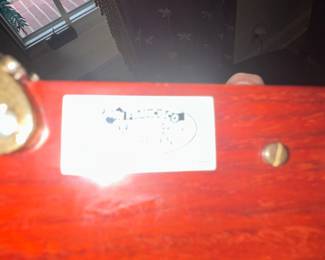 Reuge Crystal Glass Music Box with Ornate Feet