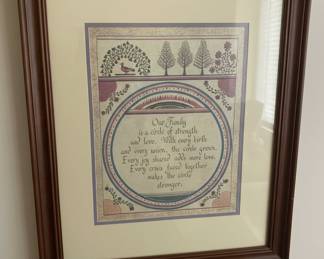 'Our Family' Scherenschnitte Style Print