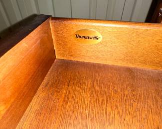 Thomasville Secretary Desk with Bookcase Hutch