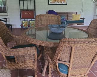 Lloyd Flanders Wicker Patio Dining Set