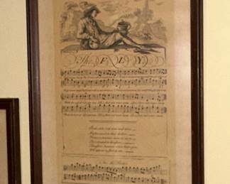 George Bickham The Musical Entertainer Sheet Music Prints